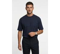 T-Shirt HUGO "Dinkee", Jungen, Gr. XL, dunkelblau405, Single Jersey, Obermaterial: 100% Baumwolle, unifarben, oversize lang, Rundhals, abgesteppte Kante, Shirts T-Shirt, Oversized-Fit, reine Baumwolle