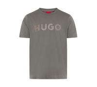 HUGO Relaxed Fit T-Shirt aus reiner Baumwolle Modell 'DULIVIO' in Mittelgrau, Größe XXL