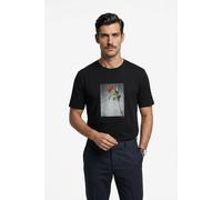 HUGO T-Shirt aus Baumwoll-Jersey mit Artwork-Print - Style Durose, 50564130 Schwarz L