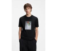 HUGO T-Shirt aus Baumwoll-Jersey mit Artwork-Print - Style Durose, 50564130 Schwarz XXL