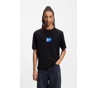 T-Shirt HUGO, Herren, Gr. L, schwarz001, Single Jersey, Obermaterial: 100% Baumwolle, unifarben, regular fit normal, Rundhals, Shirts T-Shirt, Regular Fit, Kurzarm, Hugo-Print (20697757-L) schwarz001