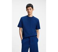 HUGO Relaxed-Fit T-Shirt aus Baumwoll-Jersey mit Logo-Print - Style Dapolino, 50488330 Blau XL