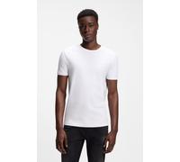 HUGO Herren Round T-Shirt, per Pack Weiß (White 100), Large (Herstellergröße: L)