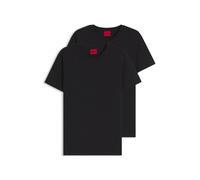 HUGO Herren Hugo Round Two 3er Pack T Shirts Schwarz Schwarz XXL