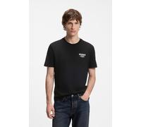 HUGO Regular-Fit T-Shirt aus Baumwolle mit Logo-Print - Style Nesptee, 50572740 Schwarz S