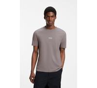 T-Shirt HUGO "Nodar", Herren, Gr. XXL, light, pastel grau055, Single Jersey, Obermaterial: 100% Baumwolle, unifarben, regular fit normal, Rundhals, abgesteppte Kante, Shirts T-Shirt, Rundhalsausschnit