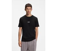 T-Shirt HUGO "Nodar", Herren, Gr. XXL, schwarz001, Single Jersey, Obermaterial: 100% Baumwolle, unifarben, regular fit normal, Rundhals, abgesteppte Kante, Shirts T-Shirt, Rundhalsausschnitt, Regular