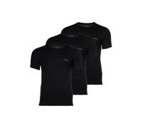 T-Shirt HUGO "T-Shirt T-SHIRT RN TRIPLET P 10217251 02 3er Pack", Herren, Gr. M, schwarz, Obermaterial: 100% Baumwolle CO., Shirts T-Shirt (41053000-M) schwarz