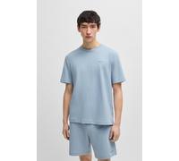 T-Shirt HUGO UNDERWEAR "Austin T-Shirt", Damen, Gr. S (48), blau (open blau 483), Single Jersey, Obermaterial: 60% Baumwolle, 40% Polyester, unifarben, gerade, Rundhals, eingesetzt eingefasste Kante,