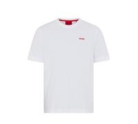 HUGO Herren T-Shirt aus Baumwoll-Mix Modell 'AUSTIN' in Weiss, Größe XL