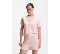 T-Shirt HUGO UNDERWEAR, Damen, Gr. M, rosa, Single Jersey, Obermaterial: 95% Baumwolle, 5% Elasthan, unifarben, regular fit normal, Rundhals, abgesteppte Kante, Shirts T-Shirt, mit rundem Ausschnitt,