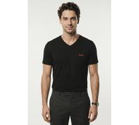 T-Shirt HUGO UNDERWEAR, Herren, Gr. XL (54), schwarz 001, Jersey, Obermaterial: 100% Baumwolle, Basic, V-Ausschnitt, Shirts T-Shirt (45771114-XL) schwarz 001
