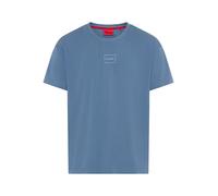 HUGO Regular Fit T-Shirt aus Baumwoll-Mix Modell 'LAZE T-SHIRT' in Jeansblau, Größe XXL
