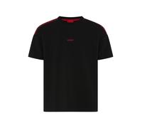 HUGO Regular Fit T-Shirt aus Baumwoll-Mix Modell 'NOAH' in Black, Größe M