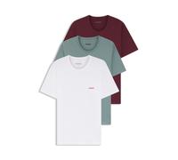 HUGO Dreierpack T-Shirts aus Baumwolle - Style T-SHIRT RN TRIPLET P, 50532811 Blau / Rot / Weiß L