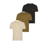 T-Shirt HUGO UNDERWEAR "RN TRIPL", Herren, Gr. L, bunt (open miscellaneous 964), Jersey, Obermaterial: 100% Baumwolle, Basic, regular fit, Rundhals, Kurzarm eingesetzt normaler Saum, Shirts, mit Rundh