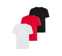 HUGO 3er Pack Herren T-Shirts Kurzarmshirts Cotton Crew-Neck, Farbe:Mehrfarbig, Größe:L, Artikel:-993 Patterned
