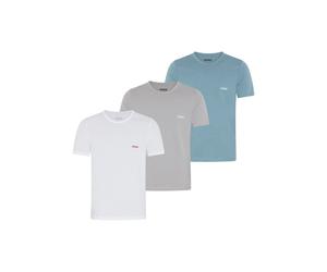 T-Shirt HUGO UNDERWEAR "RN TRIPL", Herren, Gr. L (52), open miscellaneous 998, Jersey, Obermaterial: 100% Baumwolle, Basic, regular fit, Rundhals, eingesetzt normaler Saum, Shirts T-Shirt, mit Rundhal