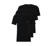 T-Shirt HUGO UNDERWEAR "RN TRIPLET P", Damen, Gr. L (52), schwarz, Jersey, Obermaterial: 100% Baumwolle, Basic, Rundhals, Shirts T-Shirt (44645754-L) schwarz