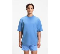 T-Shirt HUGO UNDERWEAR "TIKI T-SHIRT", Herren, Gr. L (52), bright blau 433, Jersey, Obermaterial: 100% Baumwolle, oversize, Rundhals, Shirts T-Shirt (79965634-L) bright blau 433