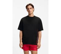 T-Shirt HUGO UNDERWEAR "TIKI T-SHIRT", Herren, Gr. XXL (56), schwarz 001, Jersey, Obermaterial: 100% Baumwolle, oversize, Rundhals, Shirts T-Shirt (16516044-XXL) schwarz 001
