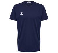T-Shirt HUMMEL "hmlGO 2.0 T-SHIRT S/S", Jungen, Gr. L (52), marine, Jersey, Obermaterial: 100% Baumwolle, normal, Rundhals, Shirts T-Shirt (68562023-L) marine