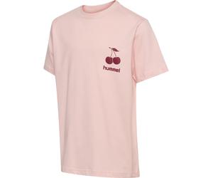 T-Shirt HUMMEL "HMLJR REG GRAPHIC T-SHIRT S/S", Mädchen, Gr. 122/128, pale lila, Obermaterial: 100% Baumwolle, normal normal, Rundhals, Shirts T-Shirt, normale Passform, für Kinder und Jugendliche, au