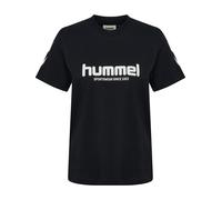 T-Shirt HUMMEL "hmlLEGACY 2.0 W T-SHIRT S/S", Damen, Gr. L, schwarz, Jersey, Obermaterial: 100% Baumwolle, normal, Rundhals, Shirts T-Shirt, kurzärmlig, mit Rundhalsausschnitt, aus Baumwolle, normale