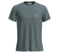 T-Shirt Icebreaker M Mer Core SS Tee Single Line Camp (BLAU ASH) Herren M