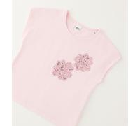 T-Shirt IDO "BABY GIRL SUMMER T-SHIRT", Mädchen, Gr. 7A, pink, 95% Baumwolle, 5% Elasthan, Shirts T-Shirt (98194708-122) pink