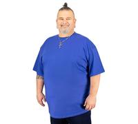 T-Shirt im Doppelpack I Basic Tshirt I 100% Baumwolle Rundhalsausschnitt in Übergrößen XXL bis 12XL, Größe:12XL, Farbe:340 Royalblau