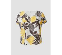 T-Shirt im Fabricmix mit Leinenanteil 52 creme 2171452.02A0.52