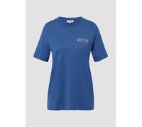 s.Oliver RED LABEL Relaxed Fit T-Shirt aus aus reiner Baumwolle in Ocean, Größe 42