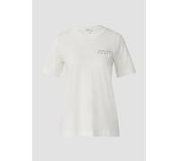 T-Shirt im Relaxed Fit mit Front- und Rückenprint 46 creme 2171229.02D1.46