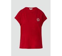 s.Oliver RED LABEL Relaxed Fit T-Shirt aus reiner Baumwolle in Rot, Größe 44