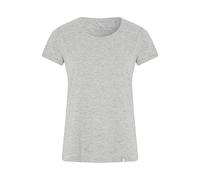 Detto Fatto Cleanes Jersey-Shirt mit Rundhalsausschnitt Hell Grau (Light Grey) 40