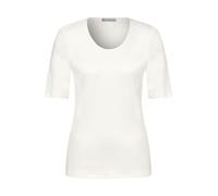 T-Shirt in Unifarbe Weiß 40