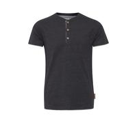Indicode IDTony Herren T-Shirt Kurzarm Shirt mit Grandad-Ausschnitt Baumwollmischung Regular fit, Größe:XL, Farbe:Charcoal Mix (915)