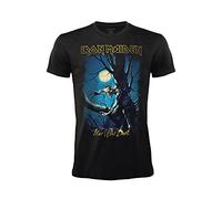 T-Shirt Iron Maiden Fear of The Dark offizielles Rock-T-Shirt, Schwarz, Band Heavy Metal, Baumwolle, Unisex, Erwachsene Jungen. (M)
