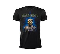 T-Shirt Iron Maiden Mummy Back Offizielles Rock T-Shirt Schwarz Band Heavy Metal Baumwolle Unisex Erwachsene Jungen, Schwarz , XL
