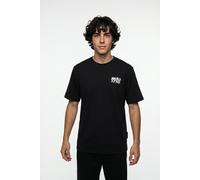 T-Shirt JACK & JONES "JCOCLUB BACK PHOTO TEE SS CREW NECK", Herren, Gr. XL, schwarz, Jersey, Obermaterial: 100% Baumwolle, bedruckt, regular fit normal, Rundhals, gerader Abschluss, Shirts T-Shirt, mi