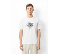 T-Shirt JACK & JONES "JCOCONDOR TEE SS CREW NECK FST", Damen, Gr. L, weiß (hellweiß), Jersey, Obermaterial: 100% Baumwolle, bedruckt, regular fit normal, Rundhals, Shirts T-Shirt (49184427-L) hellweiß