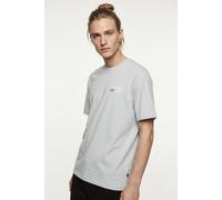 T-Shirt JACK & JONES "JCOMARINA BACK PRINT TEE SS CREW NECK", Herren, Gr. S, weiß (omphalodes), Jersey, Obermaterial: 100% Baumwolle, bedruckt, regular fit normal, Rundhals, gerader Abschluss, Shirts