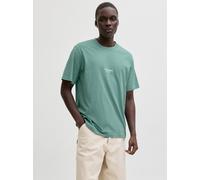 Jack & Jones T-Shirt JJESOHO TEE SS Crew Neck 12278787 Gedruckt Mineral Blue (910812) Türkis M