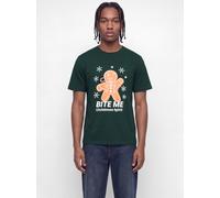T-Shirt JACK & JONES "JJXMAS FUN TEE SS CREW NECK", Herren, Gr. XXL, grün (scarab), Jersey, Obermaterial: 100% Baumwolle, bedruckt, regular fit normal, Rundhals, Shirts T-Shirt, Baumwolle, regular Fit