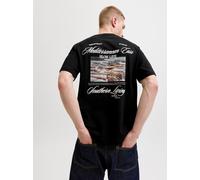 JACK&JONES - JORCASSIS PHOTO BACK TEE SS CREW NECK Black - Gr. - M