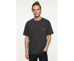 T-Shirt JACK & JONES "JORMAINE WASHED BACK TEE SS CREW NECK", Herren, Gr. XS, grau (schwarz), Jersey, Obermaterial: 100% Baumwolle, unifarben, relaxed fit normal, Rundhals, Shirts T-Shirt (69573629-XS