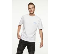 T-Shirt JACK & JONES "JORNANTUCKET SCRIPT CHEST TEE CN", Jungen, Gr. XS, hellweiß, Jersey, Obermaterial: 100% Baumwolle, bedruckt, relaxed fit normal, Rundhals, Shirts T-Shirt (62585741-XS) hellweiß