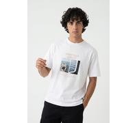 T-Shirt JACK & JONES "JORNORREBRO PHOTO TEE SS CREW NECK", Herren, Gr. S, hellweiß detail:main2 26, Jersey, Obermaterial: 100% Baumwolle, bedruckt, relaxed fit normal, Rundhals, Shirts T-Shirt, Baumwo