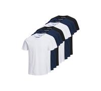 JACK&JONES Herren T-Shirt, 10er Pack - JJEORGANIC BASIC TEE O-NECK, Kurzarm, Bio-Baumwolle XL Mehrfarbig